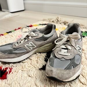 New Balance Gray and White Athletic Shoes